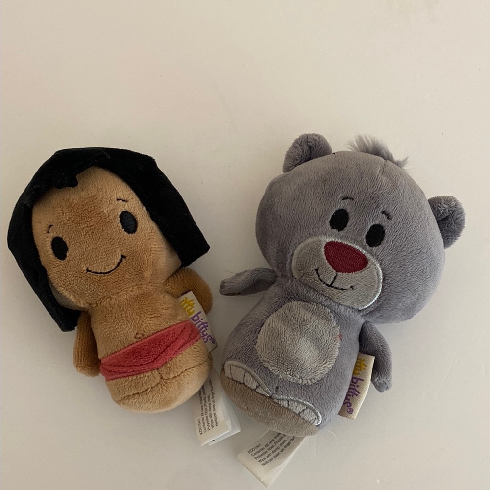 Hallmark itty bittys plush of Baloo & Mowgli from Disney's The Jungle Book
